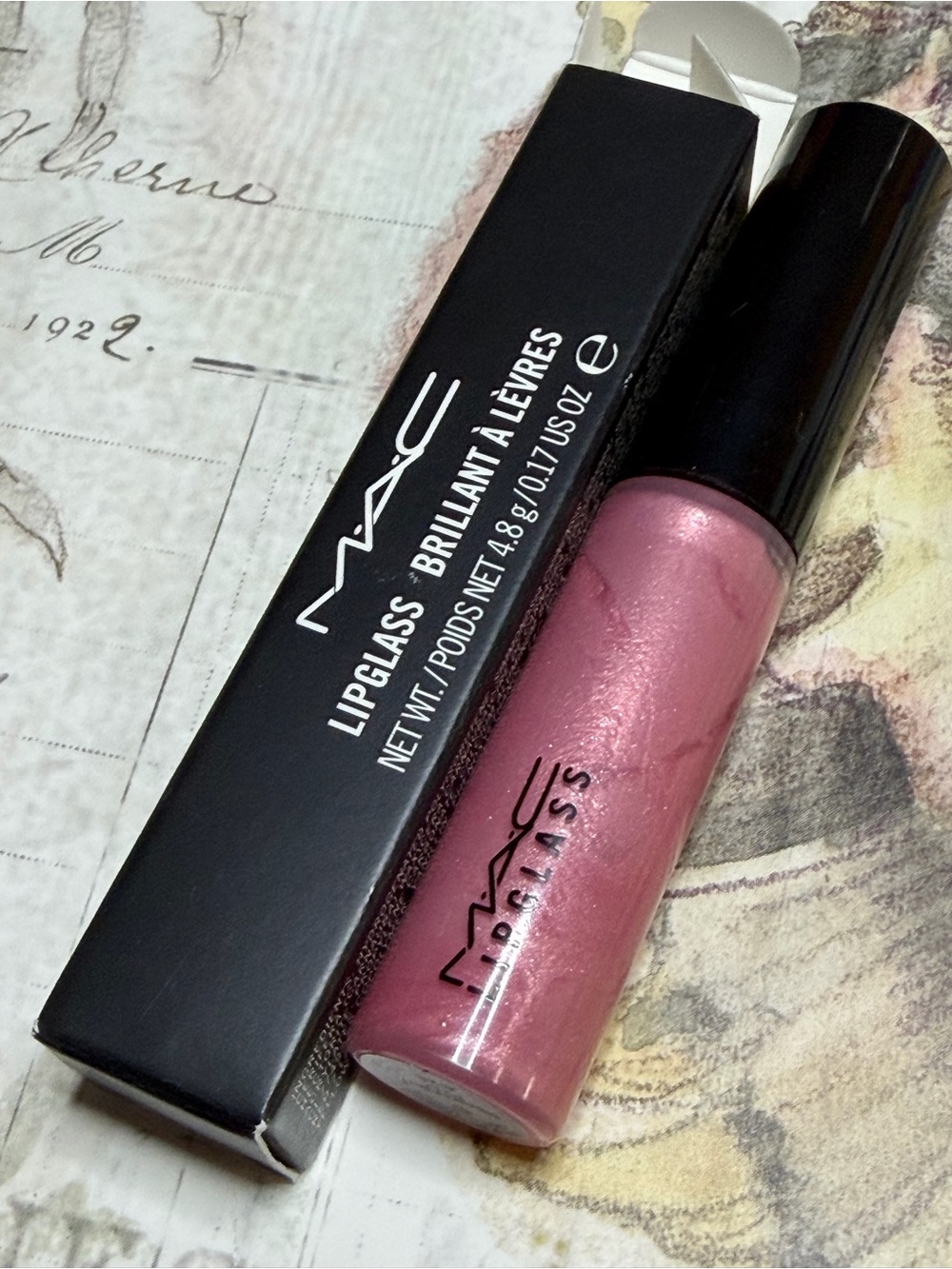 MAC COSMETICS BNIB HEARTFELT PINK lipgloss lipglass VERY RARE Vintage